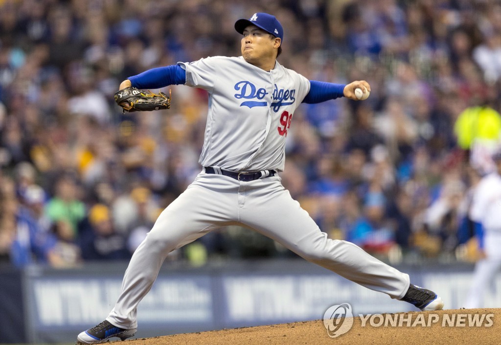 BASEBALL-MLB-MIL-LAD/