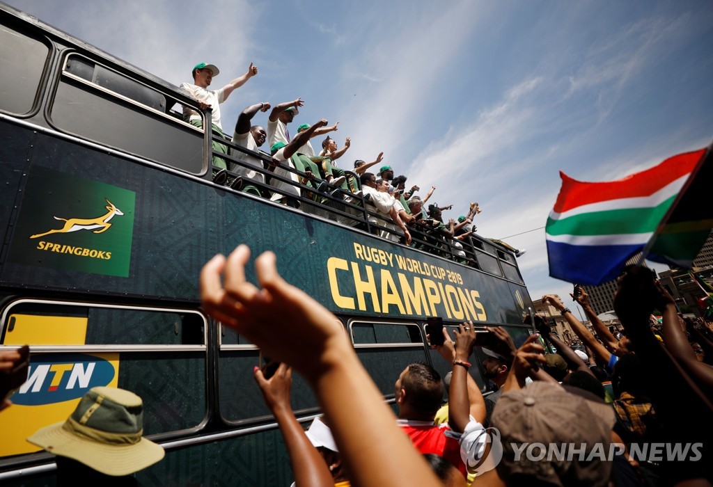 RUGBY-UNION-WORLDCUP-ZAF/PARADE
