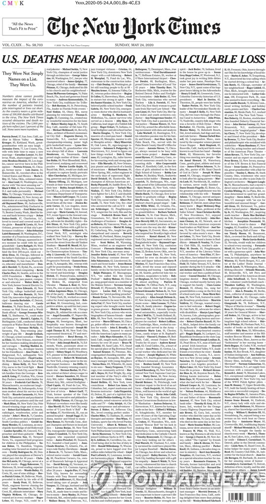 HEALTH-CORONAVIRUS/NEW YORK TIMES