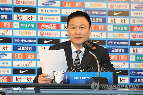 허정무 대한축구협회 부회장 기자회견