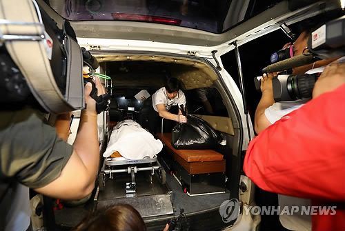 유병언 변사체 이송