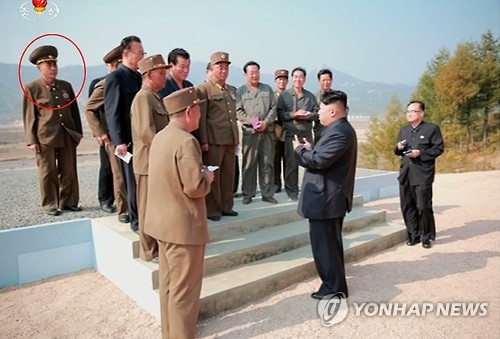 '숙청설' 북한 마원춘 전 설계국장, 소장 강등…김정은 수행