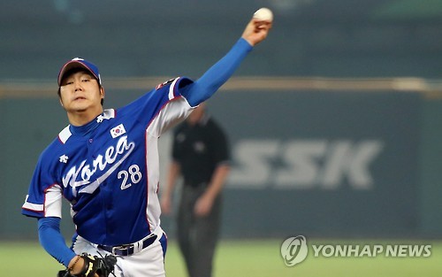 프리미어12에 출전한 장원준
