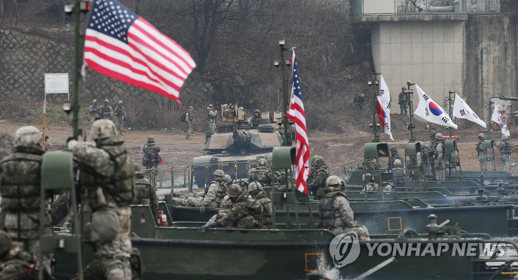 한미연합 도하 작전훈련