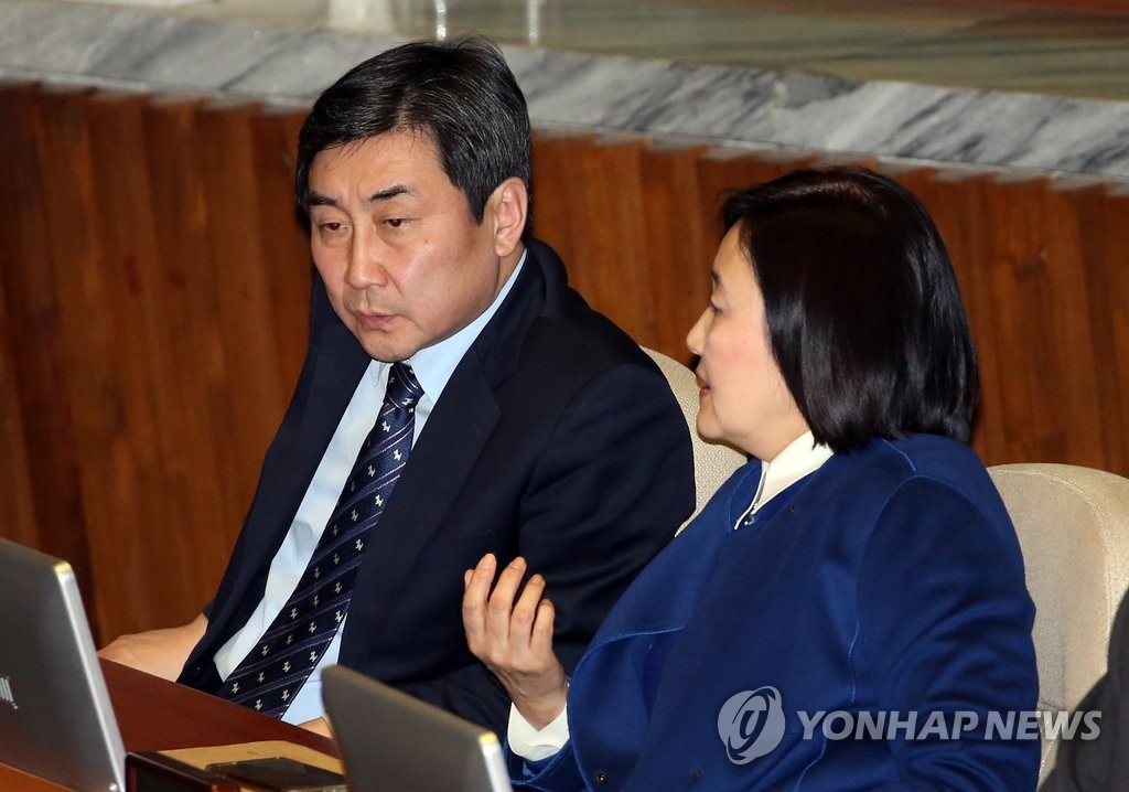 얘기나누는 이종걸-박영선