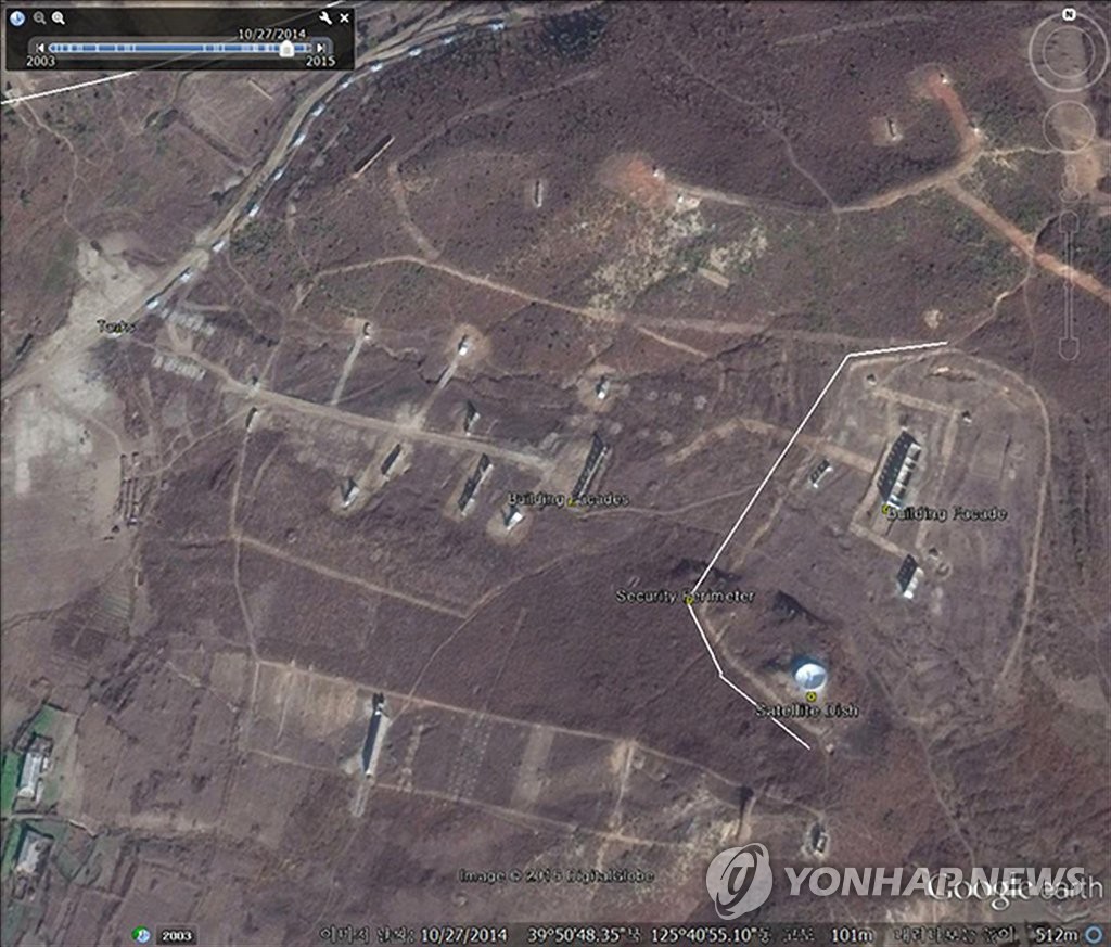"北, 영변 핵시설 부근에 대규모 군사훈련시설 건설"