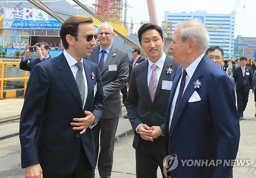 현대중공업, 첫 고객 리바노스와 '3대를 이은 우정'