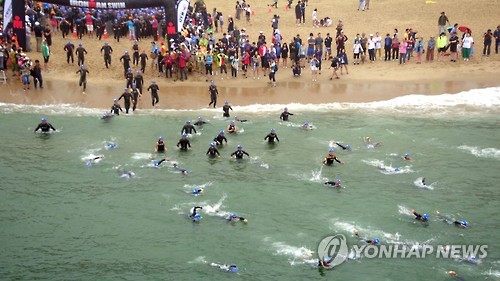 세계 철인 바다 수영