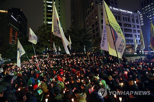 규모 커진 촛불집회