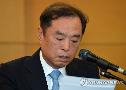 입장 발표하는 김병준 국무총리 내정자