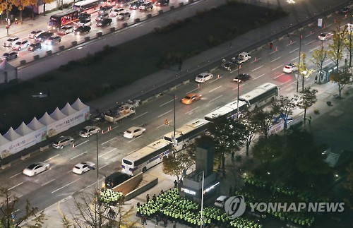 촛불집회 앞둔 세종대로