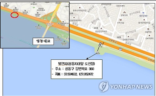서울 시내 AI 폐사체 발견지