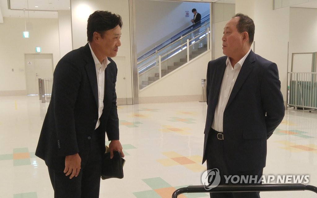 이승엽 만난 김인식 감독
