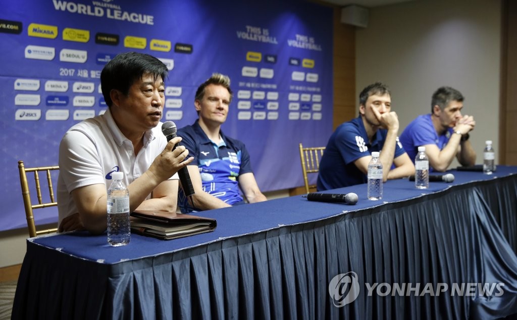 2017 월드리그 국제남자배구대회 기자회견