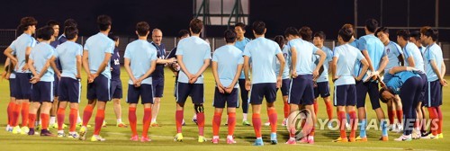 축구국가대표팀 소집된 모든 선수 첫 훈련