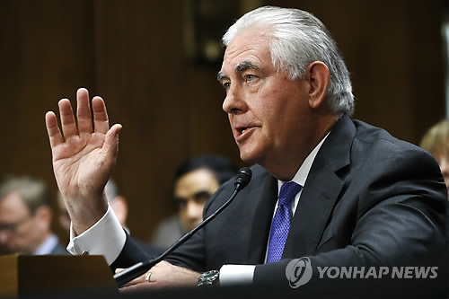 틸러슨 美국무 "中, 北자금줄 역할 자국기관 조치해야"