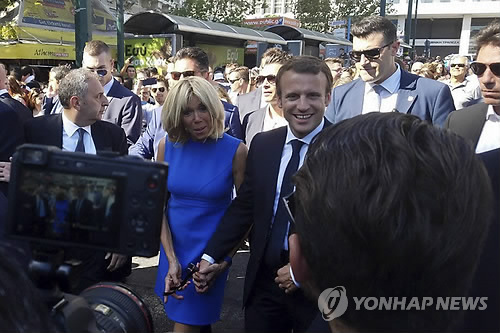 에마뉘엘 마크롱 프랑스 대통령 부부