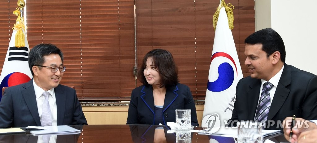 김동연 부총리, 인도 마하라슈트라주 주총리와 면담