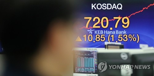 코스닥 27개월만에 720선 돌파