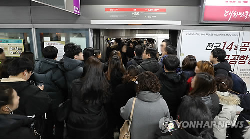 9호선 파업 첫날…혼잡한 출근길