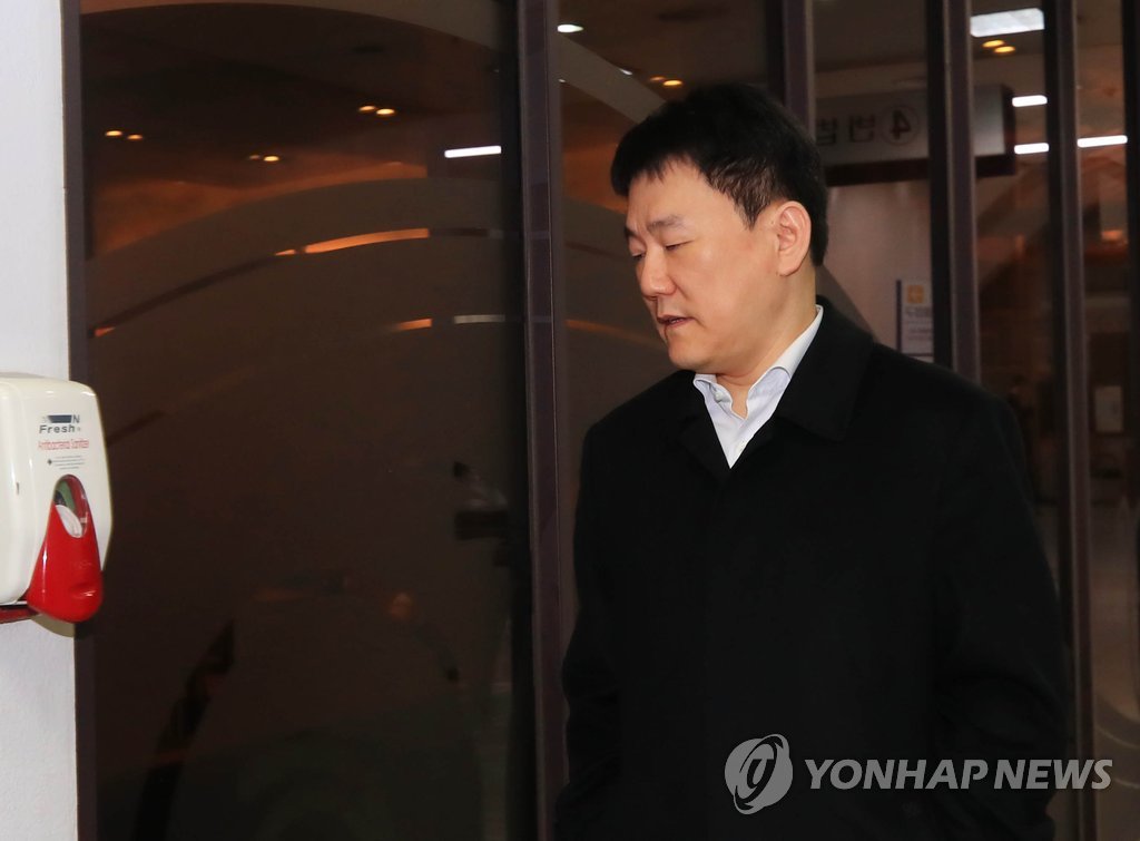 재판 출석하는 이장석 넥센 구단주