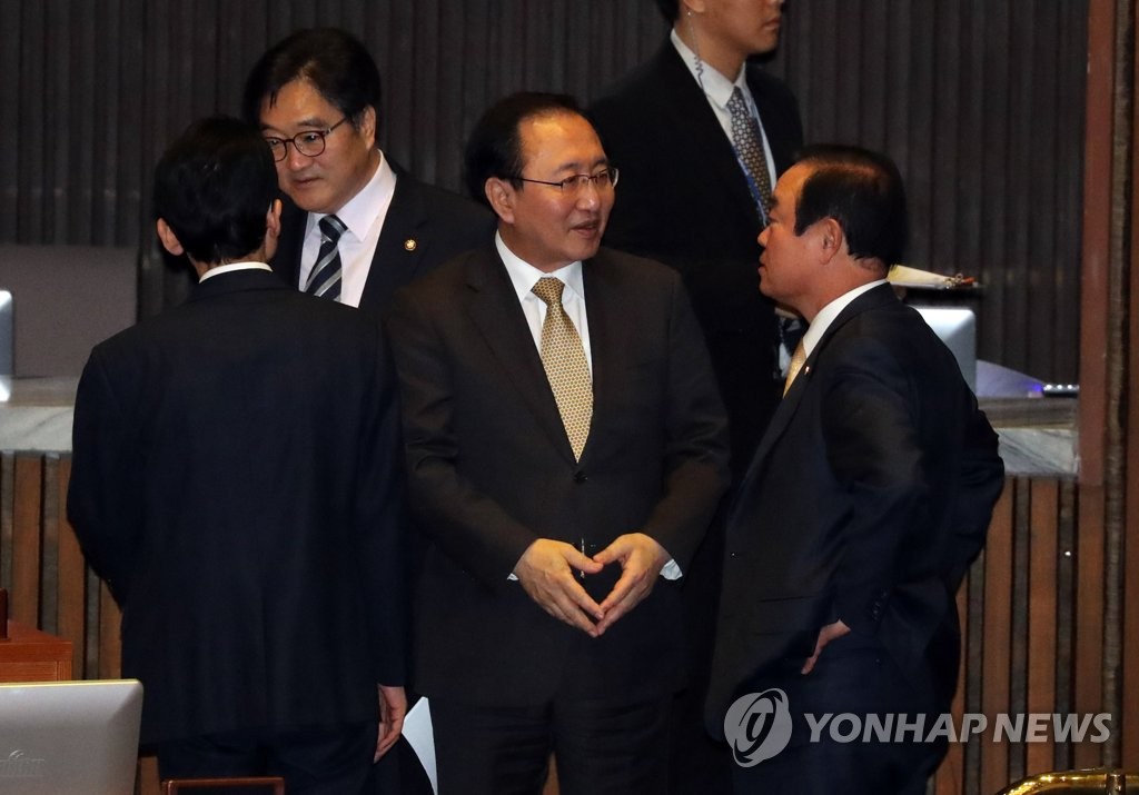 한자리에 모인 원내대표들