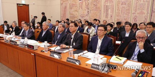 국감 출석한 문체부 산하기관장들