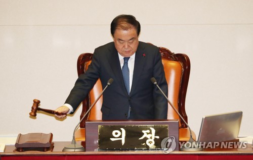 정기국회 마지막 본회의, 힘겨운 시작