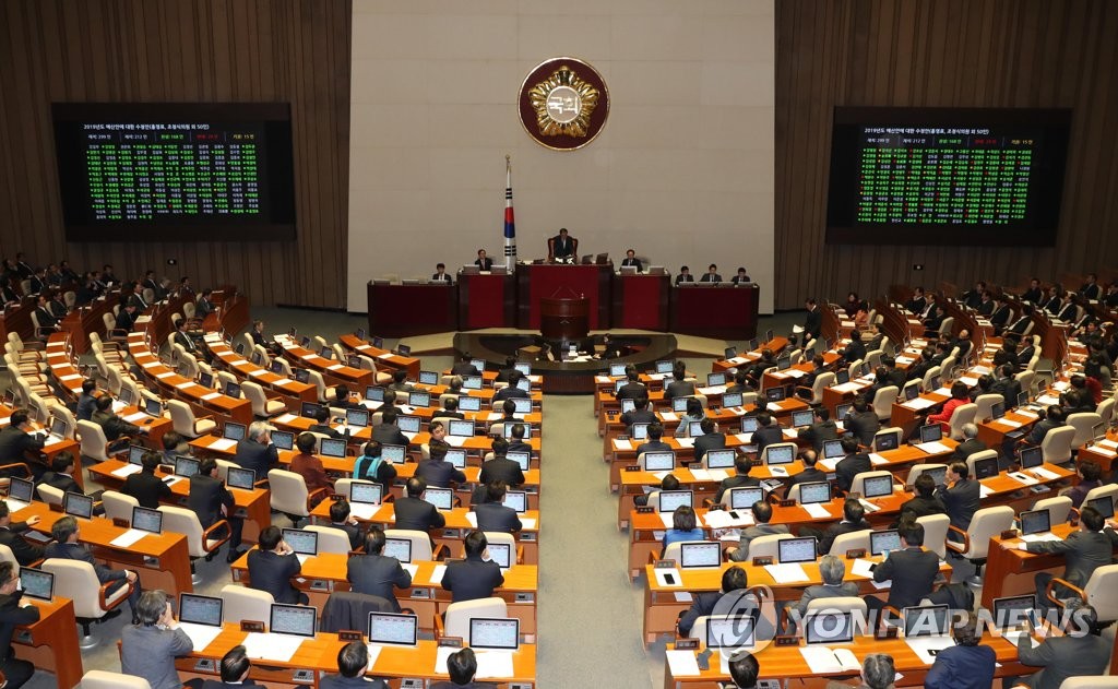 2019년 예산안 국회 통과