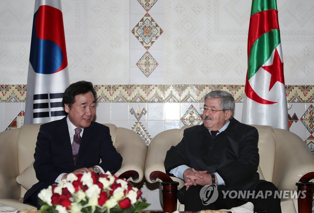 Los PM de Corea del Sur y Argelia Los PM de Corea del Sur y Argelia