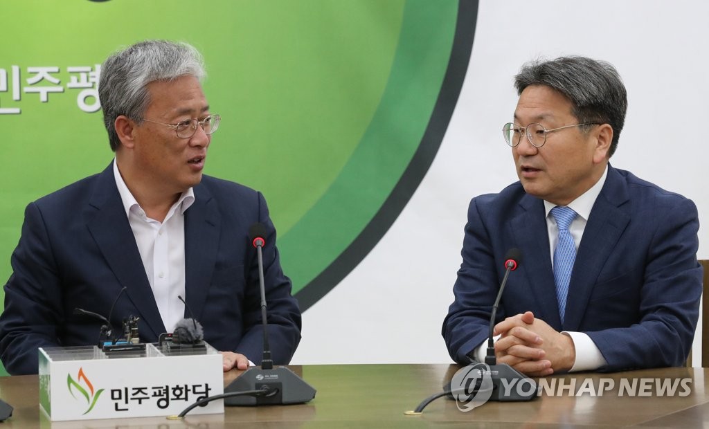 유성엽 원내대표 예방한 강기정