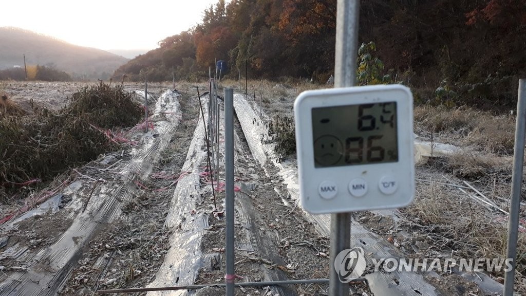'입동' 파주는 영하 6.4도