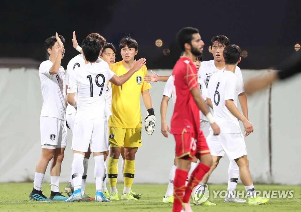 김학범호, 바레인에 3-0 대승