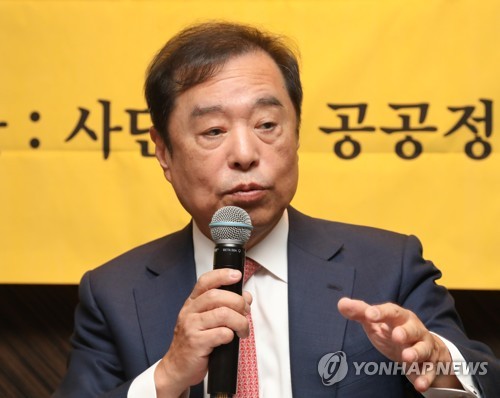 발언하는 김병준 전 자유한국당 비대위원장