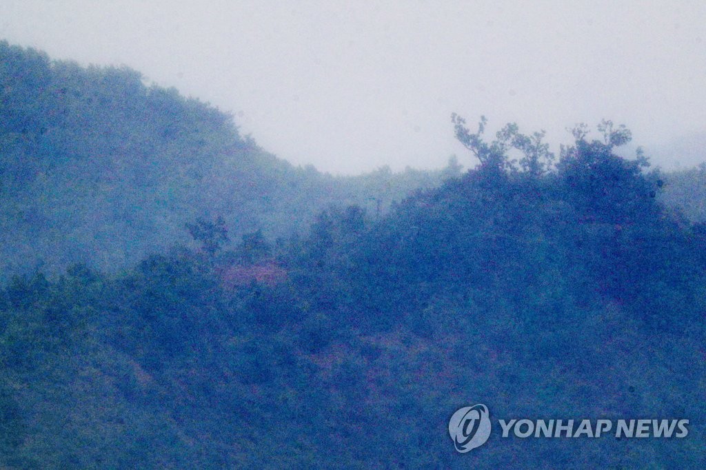 철거된 북한 개풍군 대남 확성기