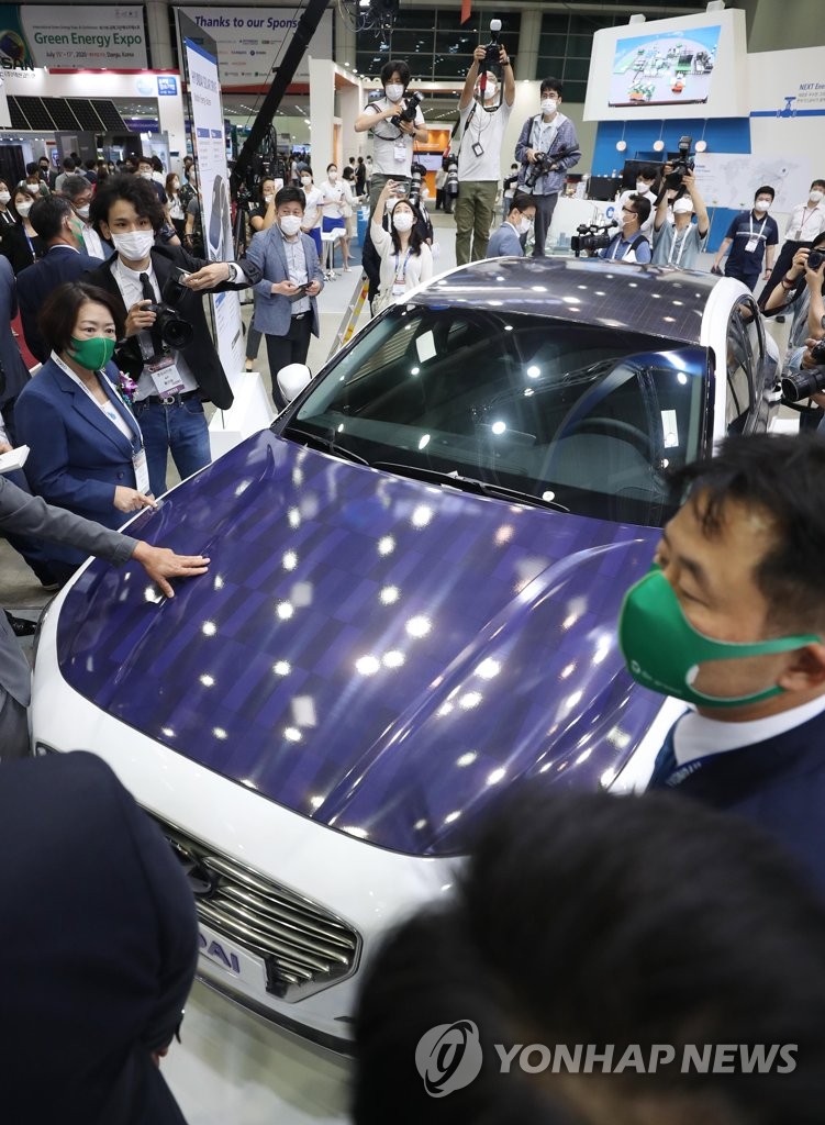 Solar panel car at EXCO Solar panel car at EXCO