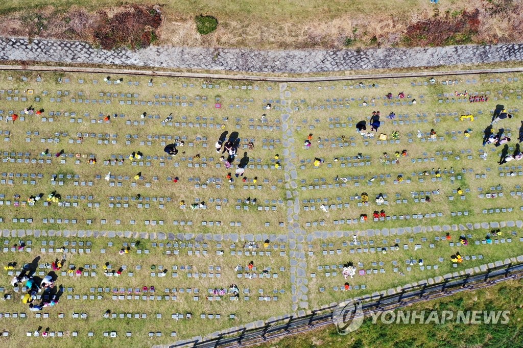 코로나19에 한산한 추석 성묘 풍경