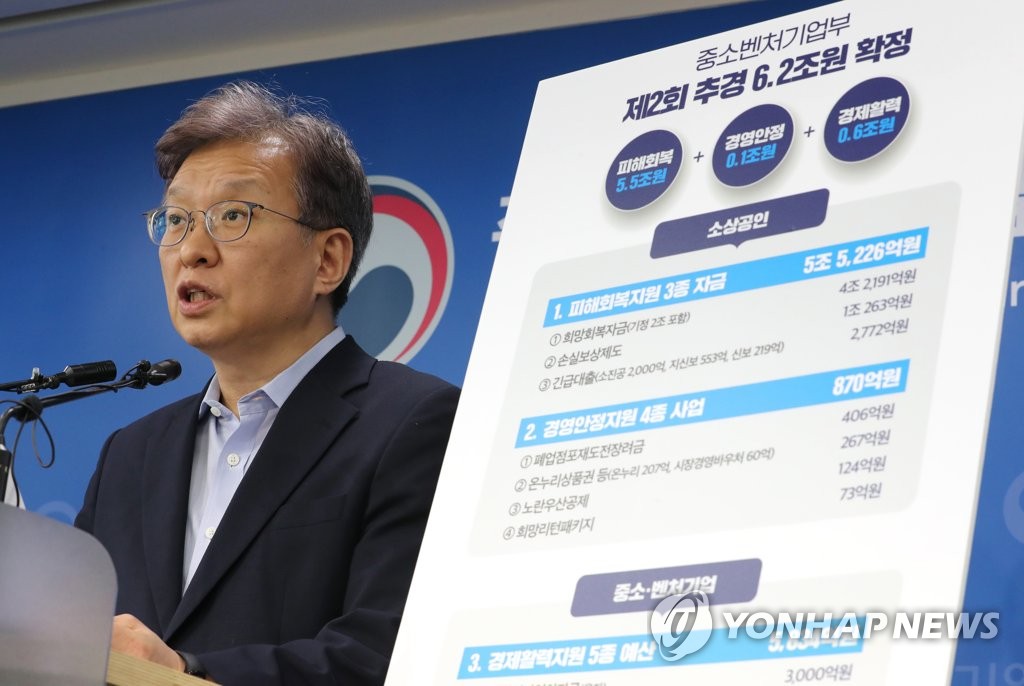권칠승 장관, 소상공인 대상 재난지원금 신속 지원