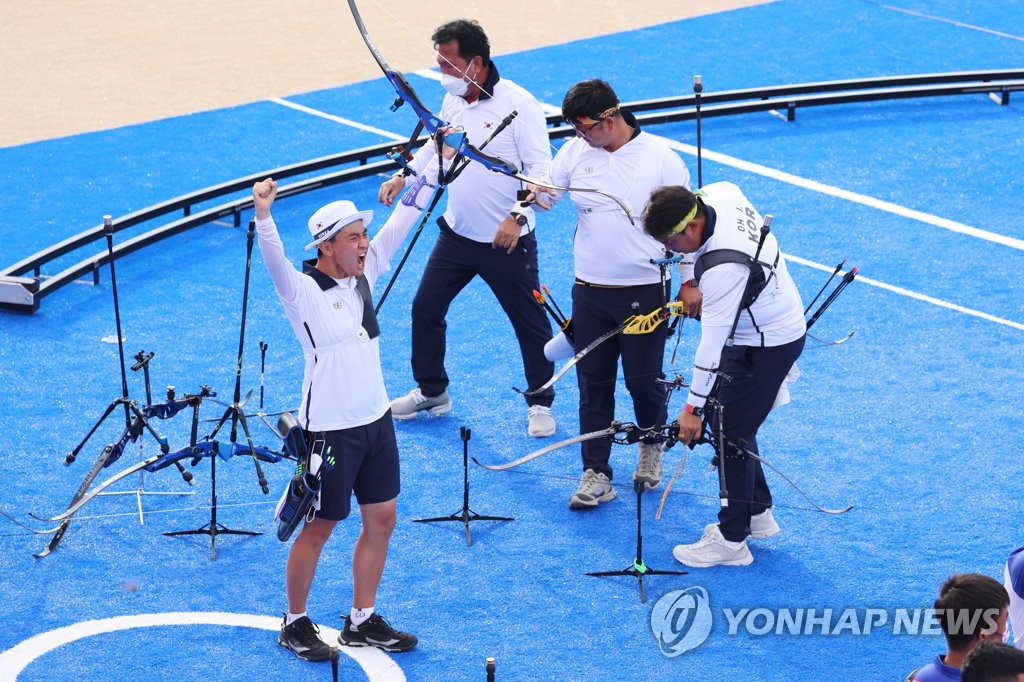 男子団体も韓国が金 男子団体も韓国が金