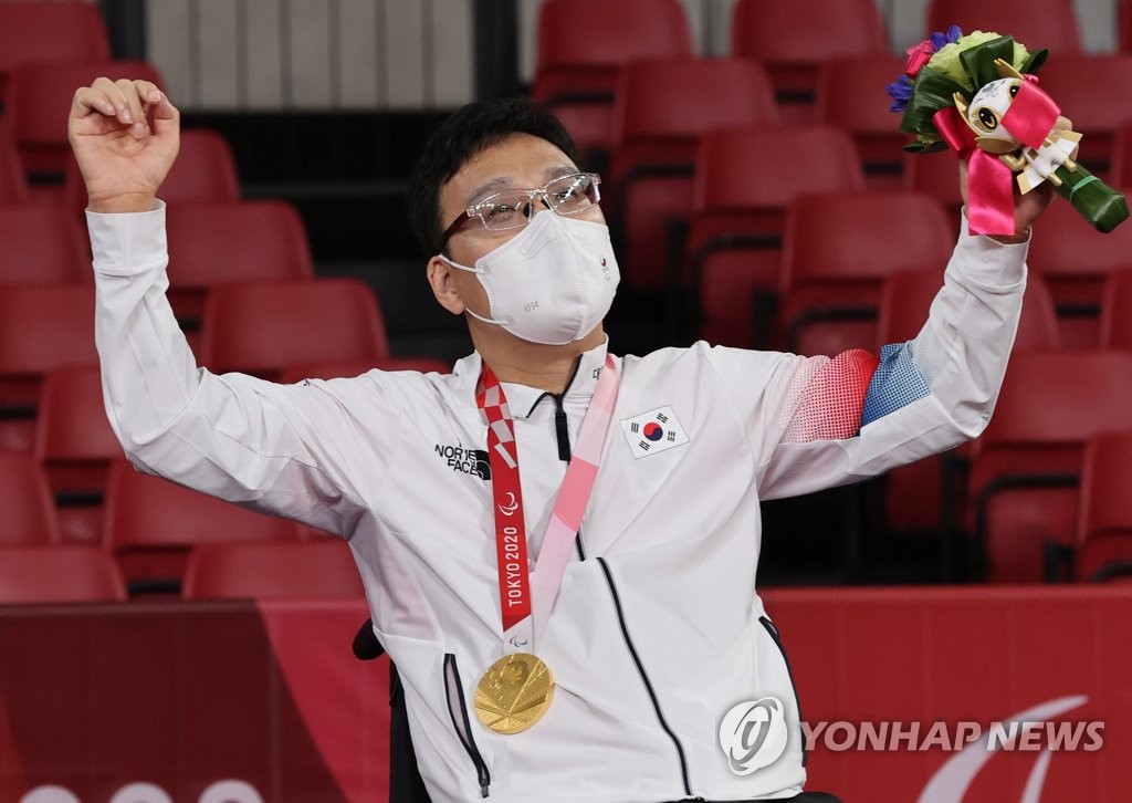 [패럴림픽]주영대 한국 첫 금메달