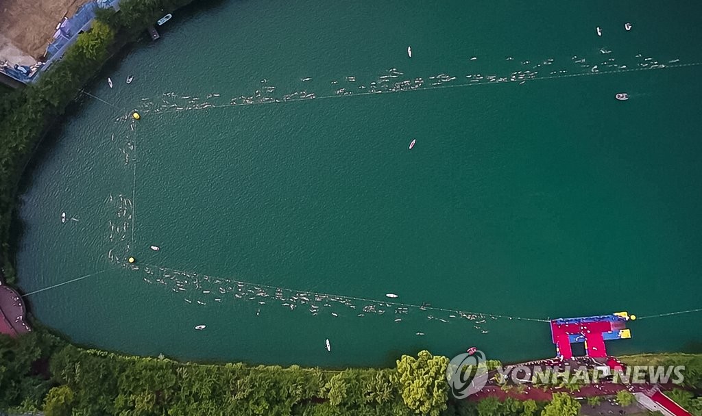 석촌호수에서 펼쳐진 롯데 Oe 레이스