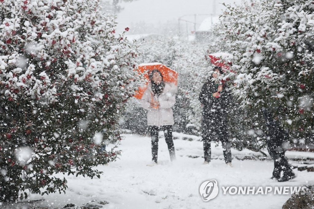 Fuerte nevada en Jeju Fuerte nevada en Jeju