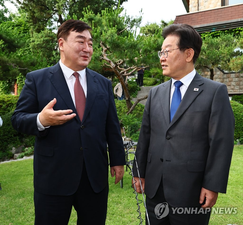 이재명 대표와 싱하이밍 중국대사