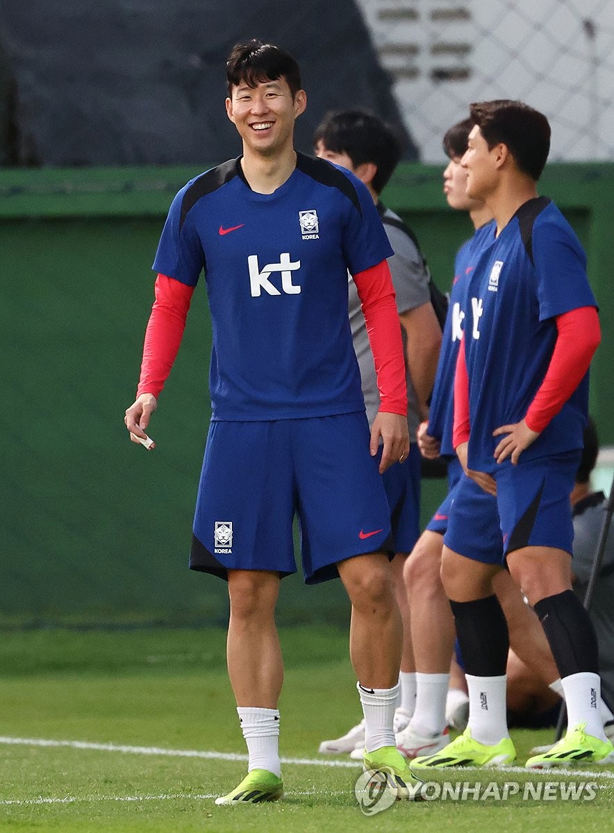 Son Heung Min En Un Entrenamiento AGENCIA DE NOTICIAS YONHAP