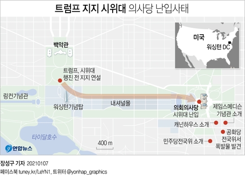  트럼프 지지 시위대 의사당 난입사태