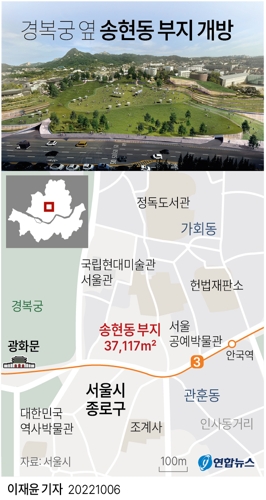 [그래픽] 경복궁 옆 송현동 부지 개방