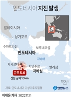 [그래픽] 인도네시아 지진 발생