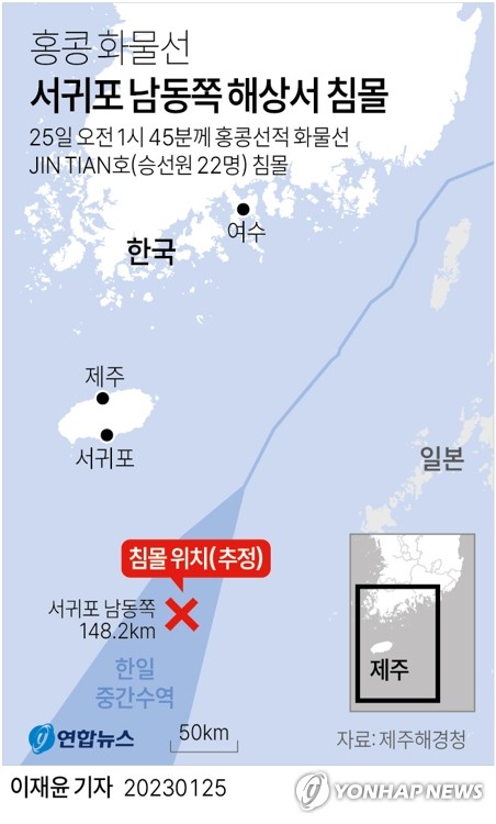 Le lieu de l'accident. (Infographie Yonhap) 