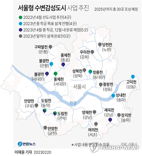 [그래픽] 서울형 수변감성도시 사업 추진