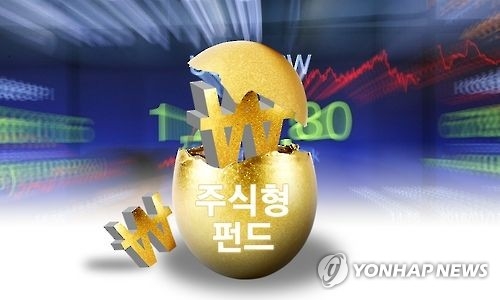 A computer-generated image of stock funds. (Yonhap)